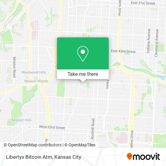 Mapa de Libertyx Bitcoin Atm