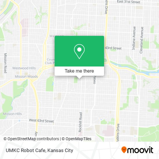 Mapa de UMKC Robot Cafe