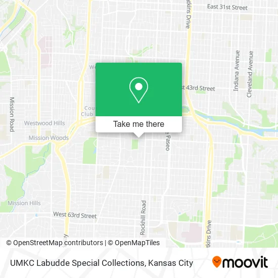 Mapa de UMKC Labudde Special Collections