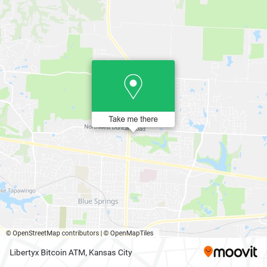 Mapa de Libertyx Bitcoin ATM