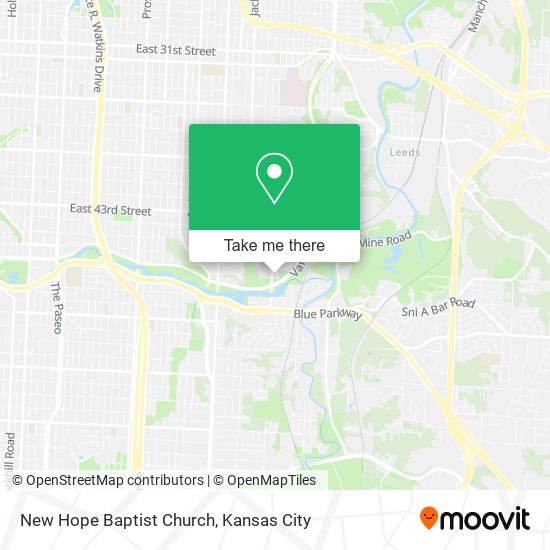 New Hope Baptist Church map