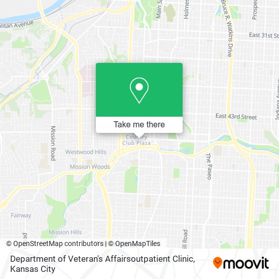 Mapa de Department of Veteran's Affairsoutpatient Clinic