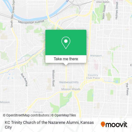 KC Trinity Church of the Nazarene Alumni map