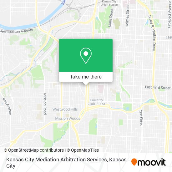 Mapa de Kansas City Mediation Arbitration Services