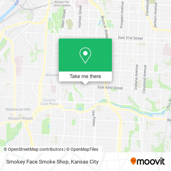 Smokey Face Smoke Shop map
