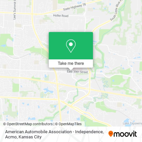 American Automobile Association - Independence, Acmo map