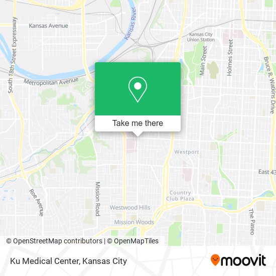 Ku Medical Center map