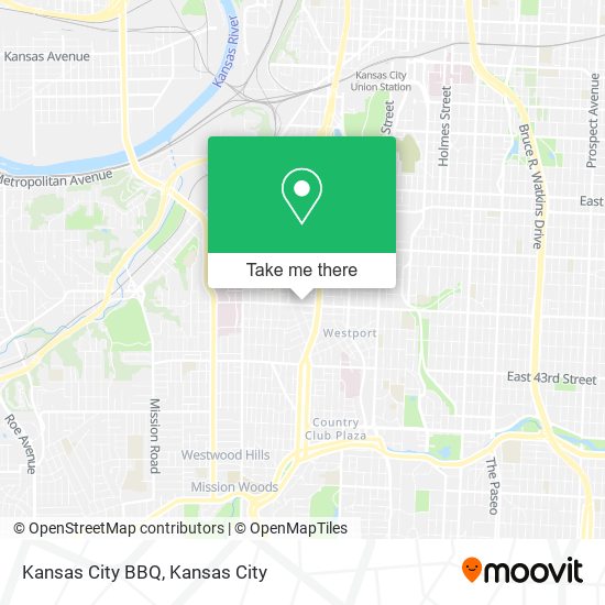 Kansas City BBQ map