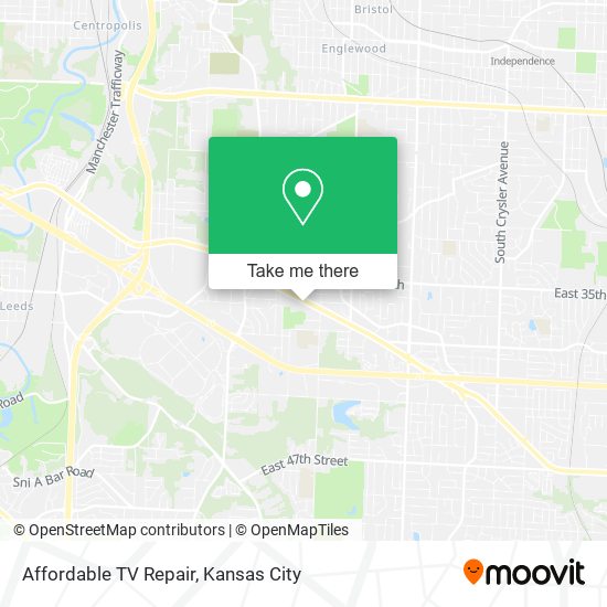 Affordable TV Repair map