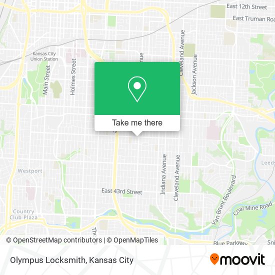 Olympus Locksmith map