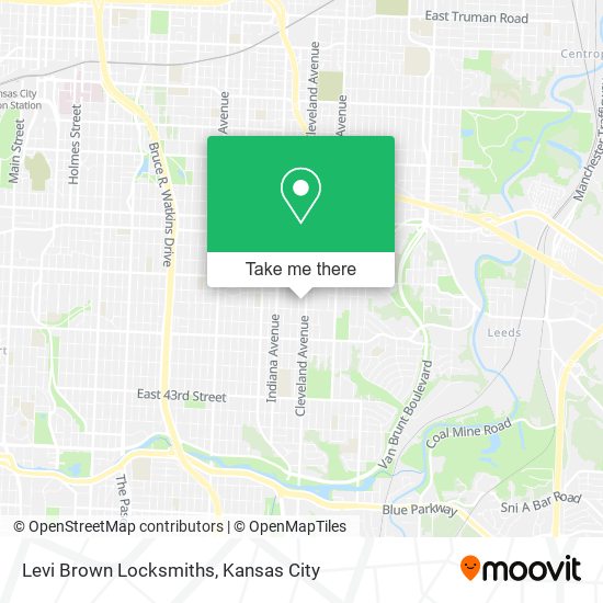 Levi Brown Locksmiths map