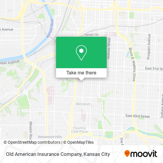 Mapa de Old American Insurance Company