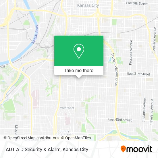 ADT A D Security & Alarm map