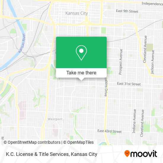 K.C. License & Title Services map