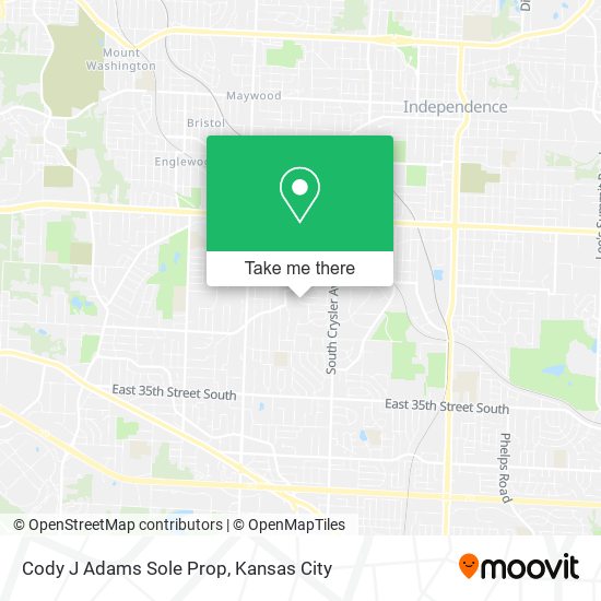 Cody J Adams Sole Prop map
