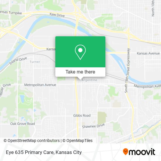 Mapa de Eye 635 Primary Care