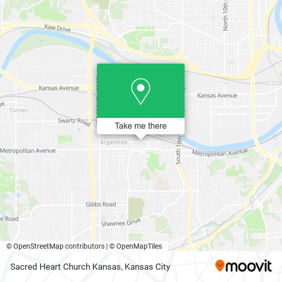 Mapa de Sacred Heart Church Kansas