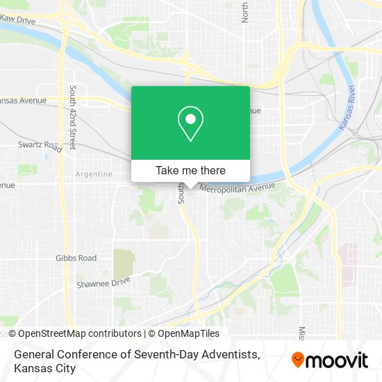 General Conference of Seventh-Day Adventists map