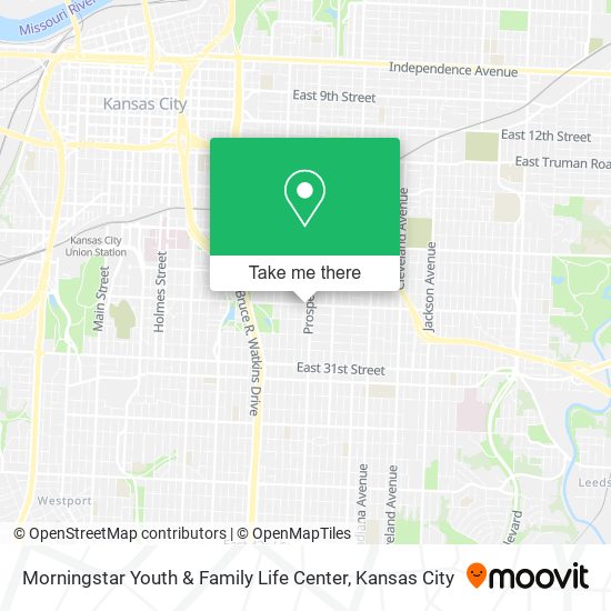 Mapa de Morningstar Youth & Family Life Center