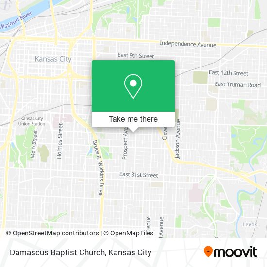 Mapa de Damascus Baptist Church