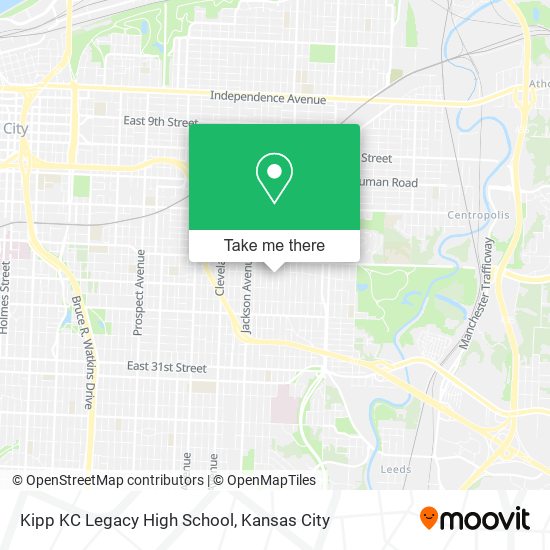 Kipp KC Legacy High School map