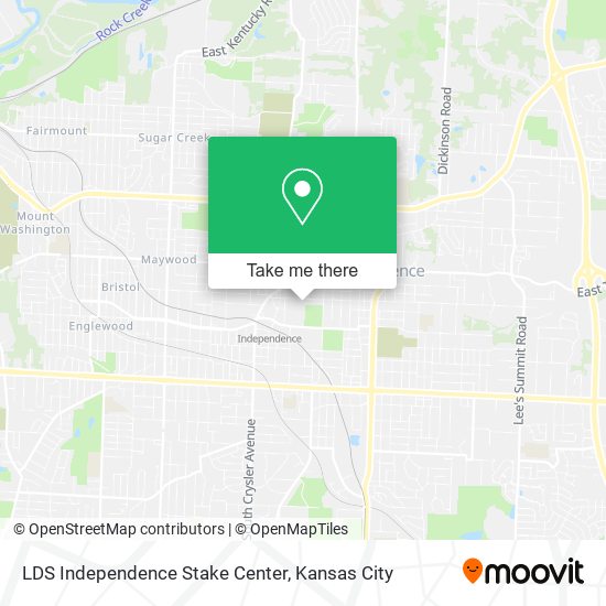 LDS Independence Stake Center map