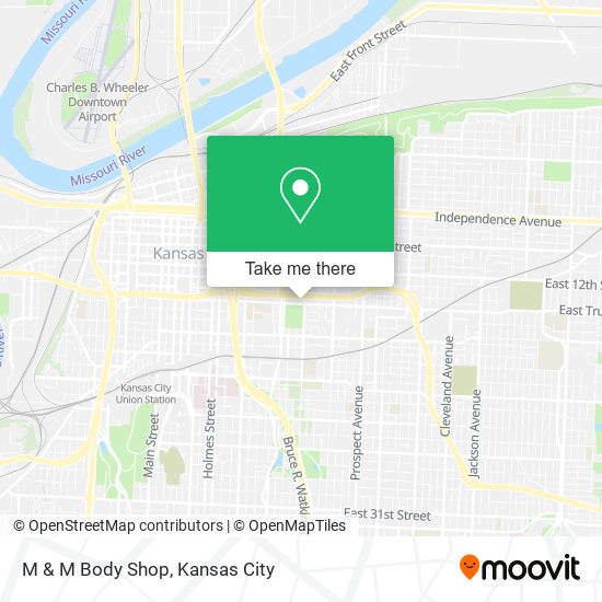 M & M Body Shop map