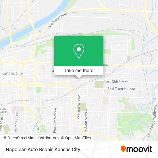 Mapa de Napolean Auto Repair