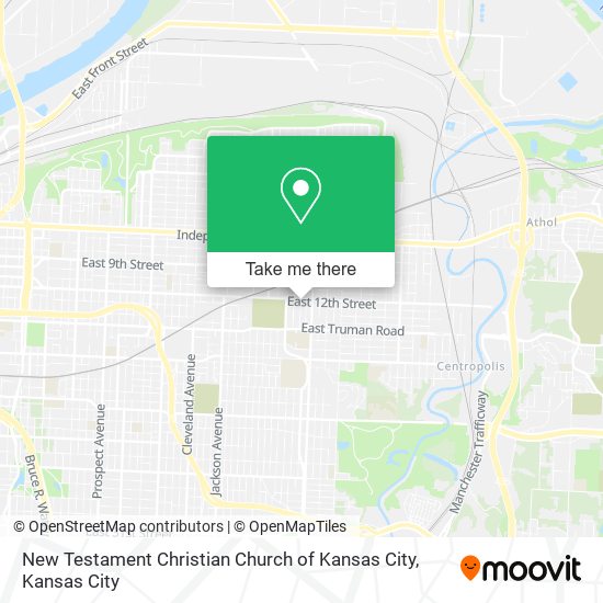 Mapa de New Testament Christian Church of Kansas City