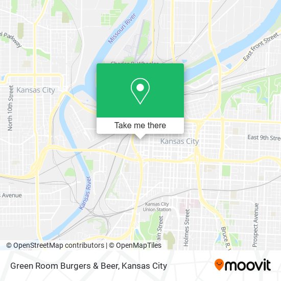 Mapa de Green Room Burgers & Beer