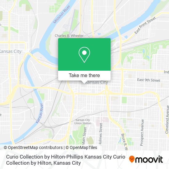 Curio Collection by Hilton-Phillips Kansas City Curio Collection by Hilton map