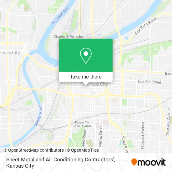 Sheet Metal and Air Conditioning Contractors' map