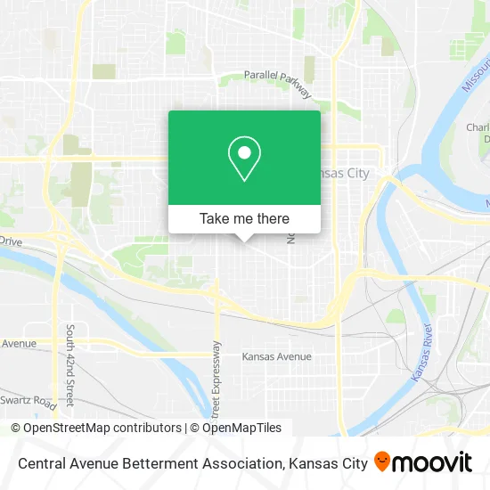 Central Avenue Betterment Association map