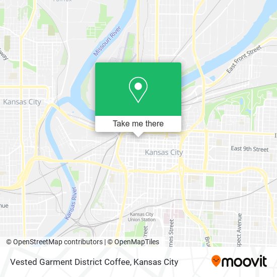 Mapa de Vested Garment District Coffee