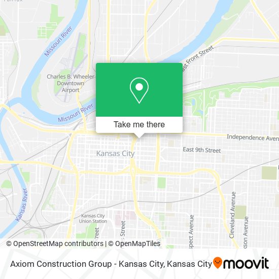 Mapa de Axiom Construction Group - Kansas City