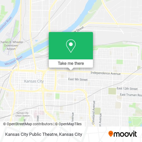 Mapa de Kansas City Public Theatre