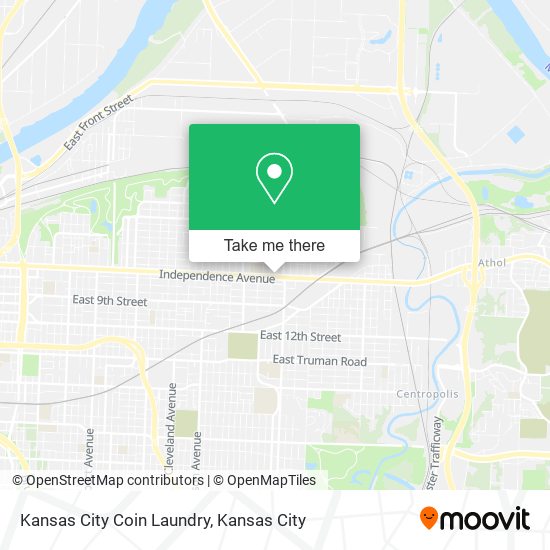 Kansas City Coin Laundry map