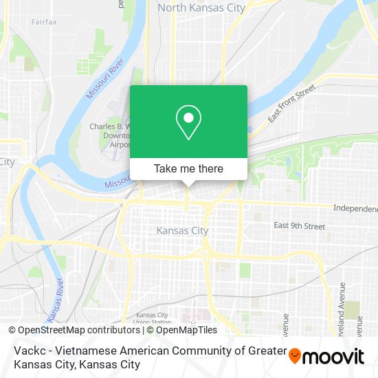 Mapa de Vackc - Vietnamese American Community of Greater Kansas City