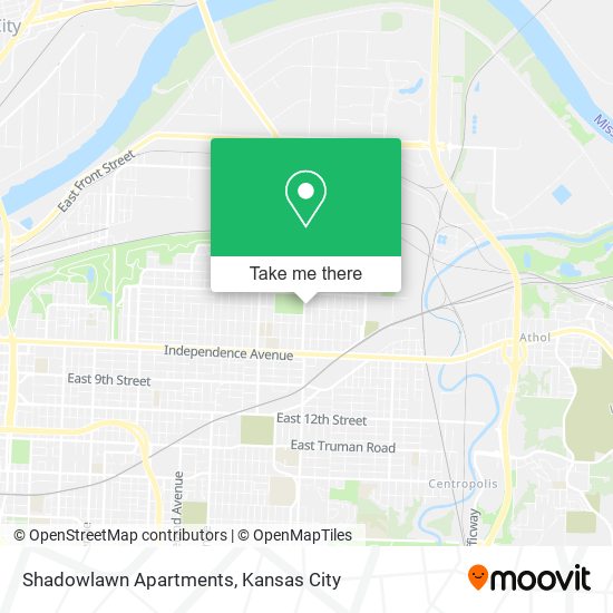 Mapa de Shadowlawn Apartments