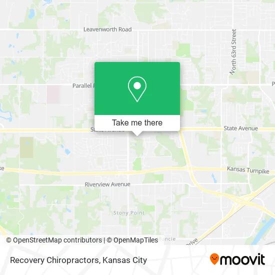 Recovery Chiropractors map