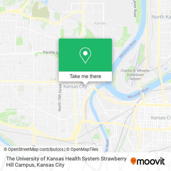 The University of Kansas Health System Strawberry Hill Campus map