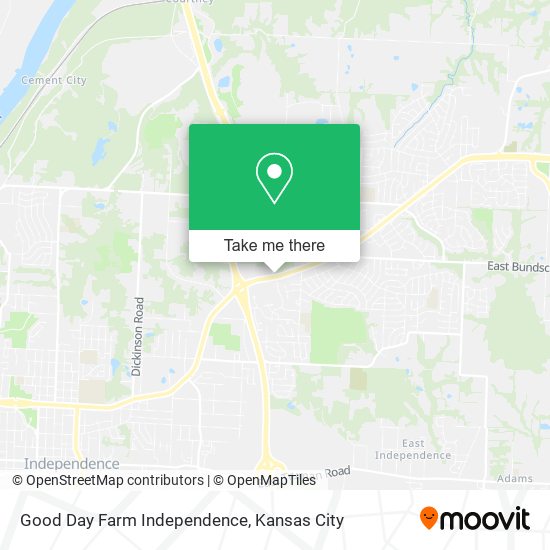 Mapa de Good Day Farm Independence