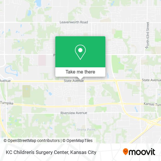 Mapa de KC Children's Surgery Center