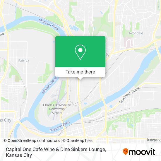 Capital One Cafe Wine & Dine Sinkers Lounge map