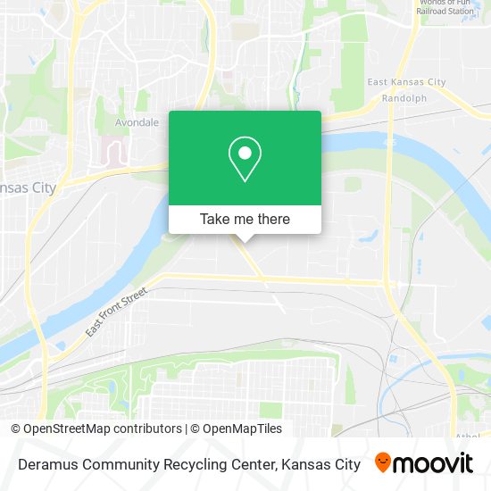 Deramus Community Recycling Center map