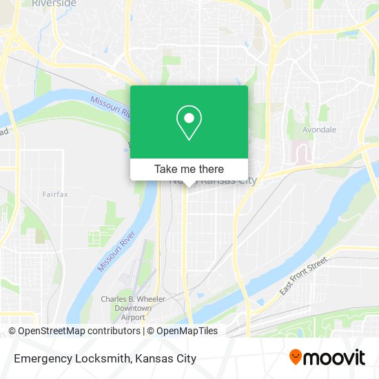 Emergency Locksmith map