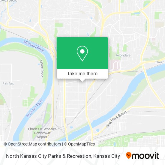 Mapa de North Kansas City Parks & Recreation