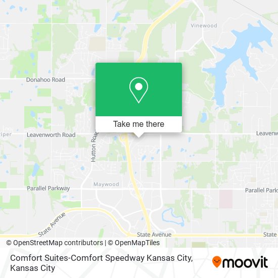 Comfort Suites-Comfort Speedway Kansas City map