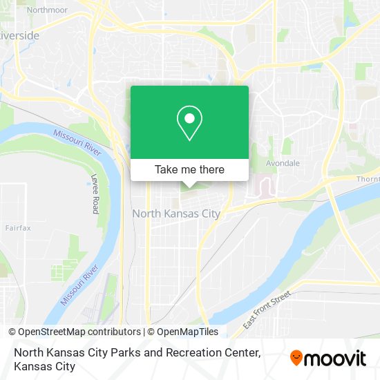 Mapa de North Kansas City Parks and Recreation Center