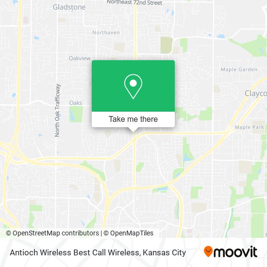 Mapa de Antioch Wireless Best Call Wireless